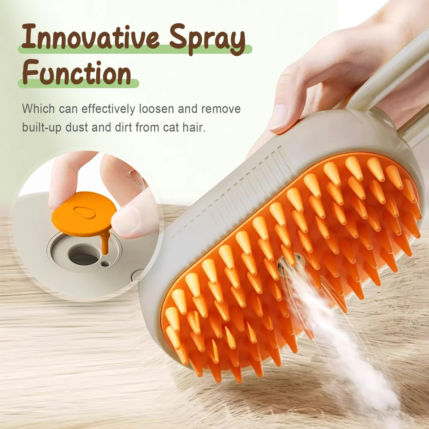 PuffEase Spritz: Quick & Easy Pet Hair Remover Comb