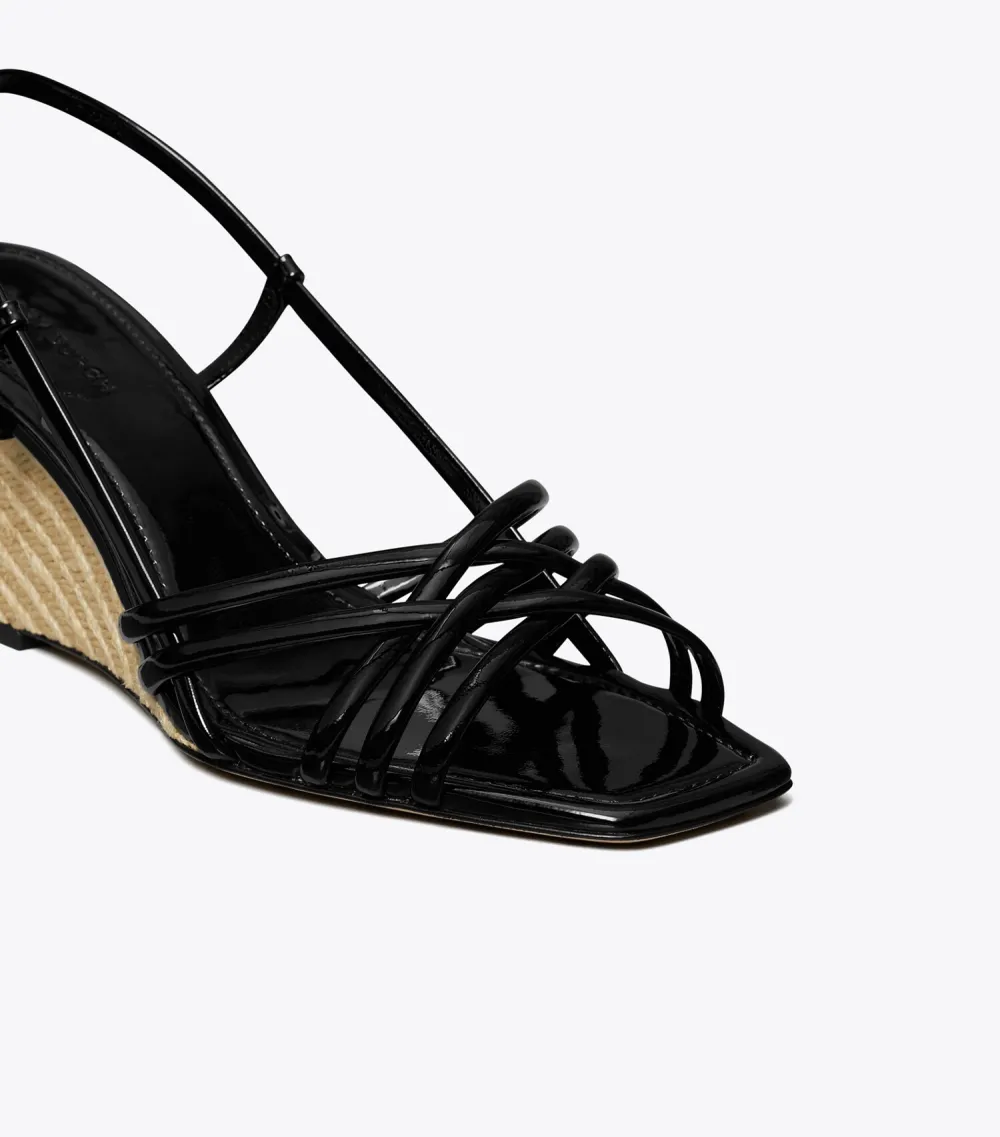 Multi-Strap Espadrille Wedge