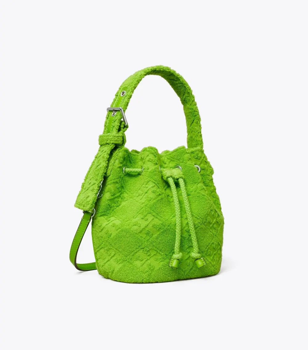 T Monogram Terry Mini Bucket Bag