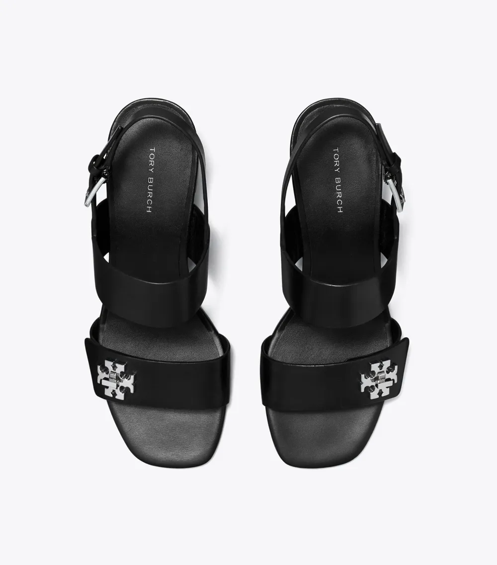 Turnlock Heeled Sandal