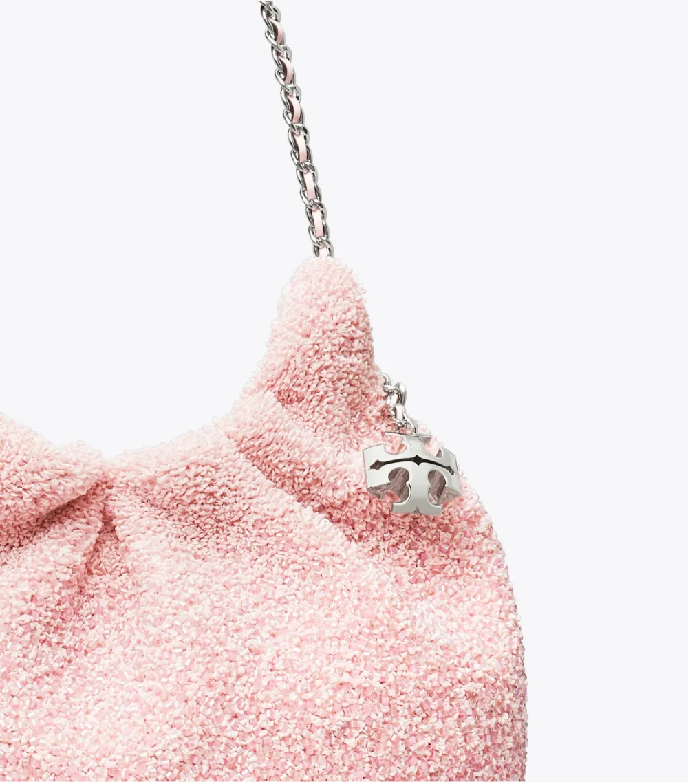 TB x BonBon Mini Fleming Embellished Hobo Bag