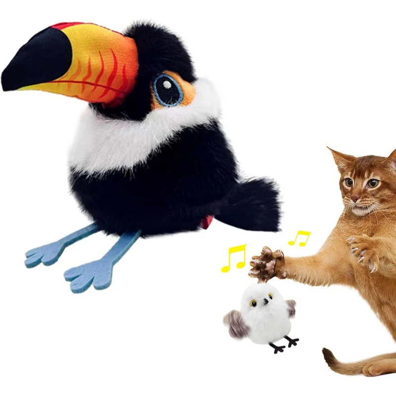Rechargeable Flapping Bird Cat Toy