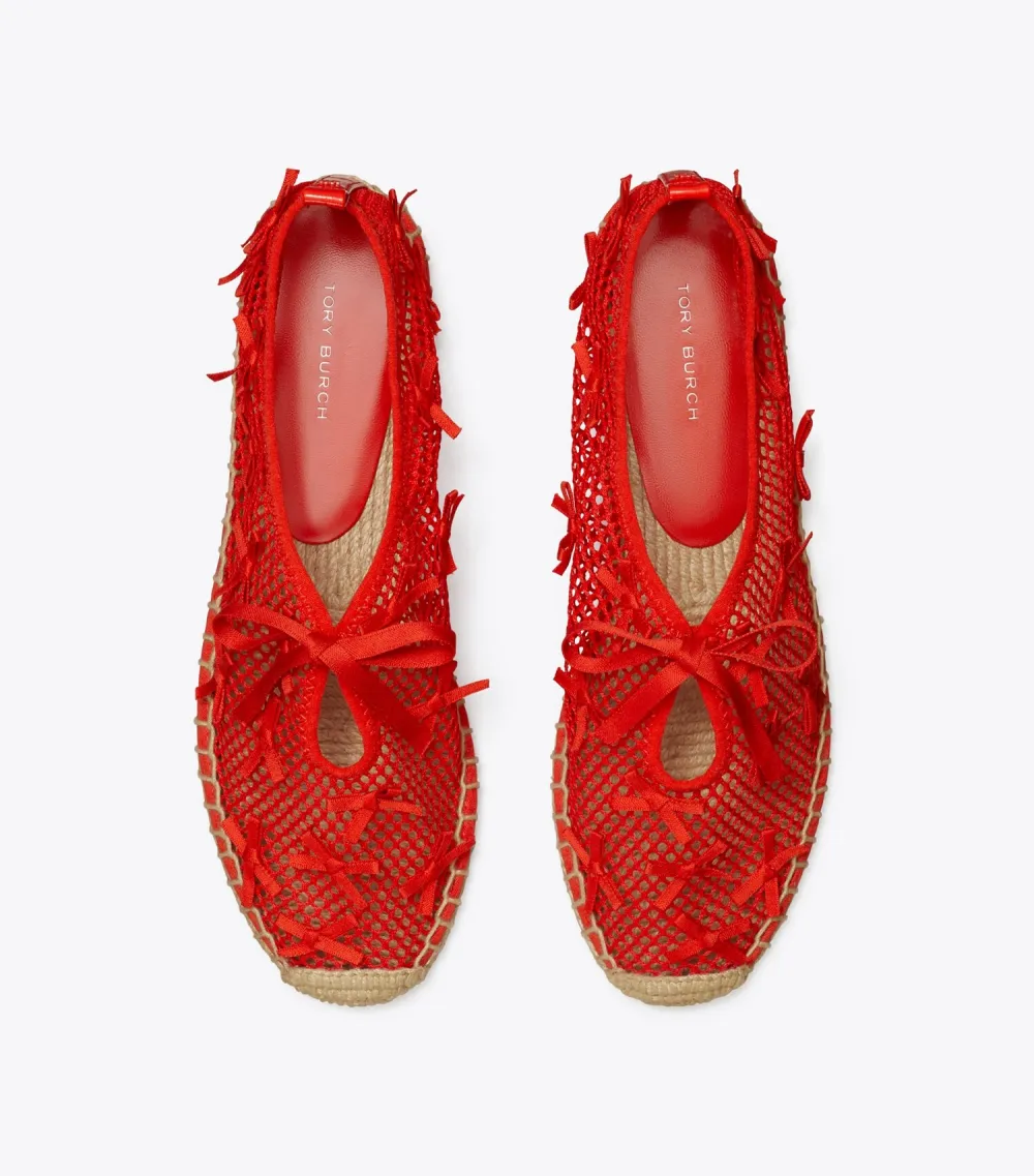 Mini Bow Mesh Espadrille