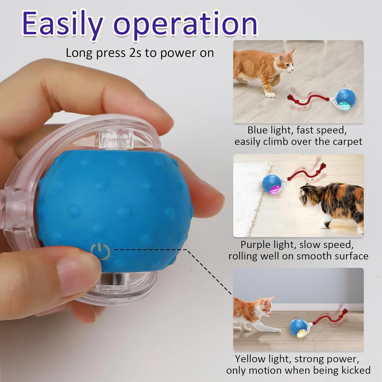 Interactive Rechargeable Cat Toy