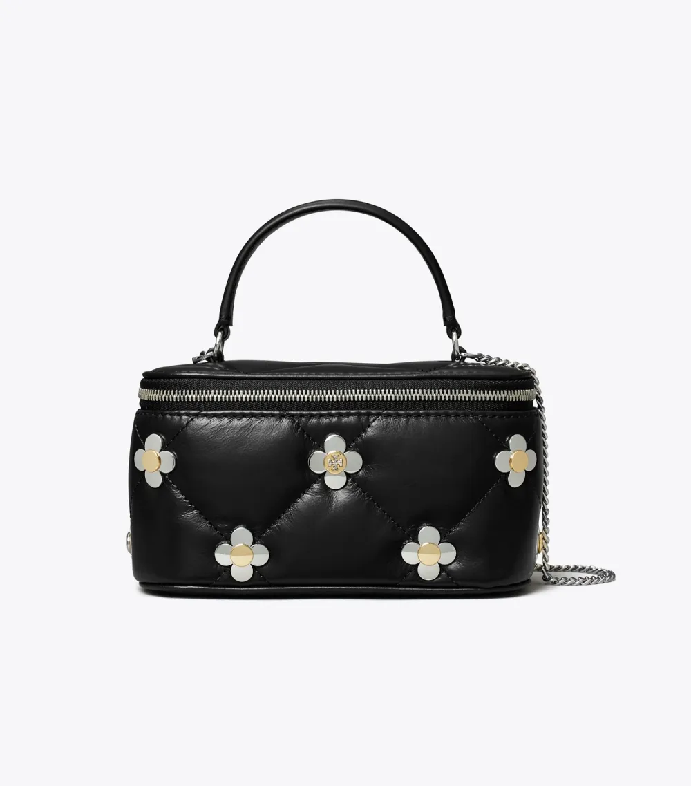 Kira Diamond Quilt Clover Vanity Case