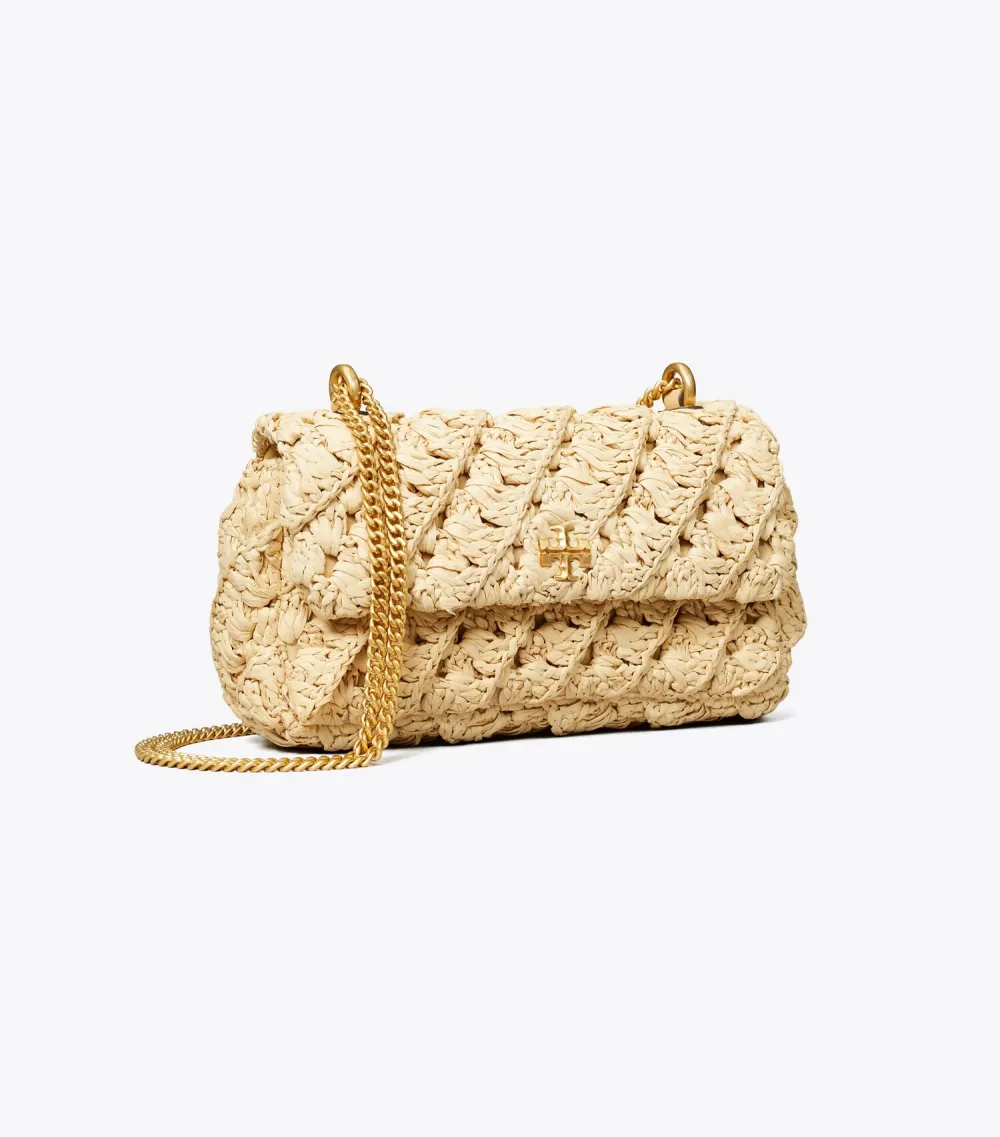 Mini Kira Woven Flap Bag