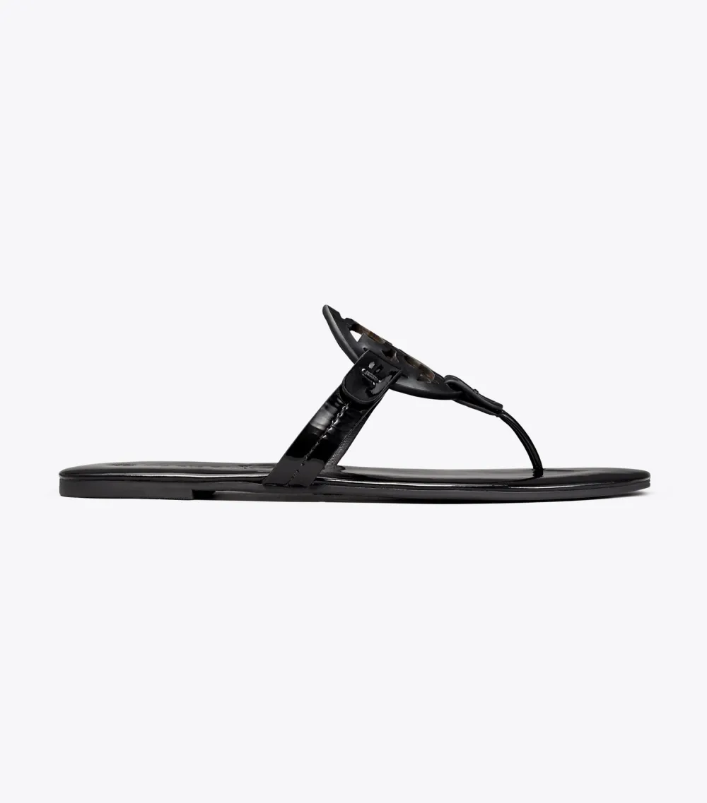 Miller Soft Patent Leather Sandal, Narrow
