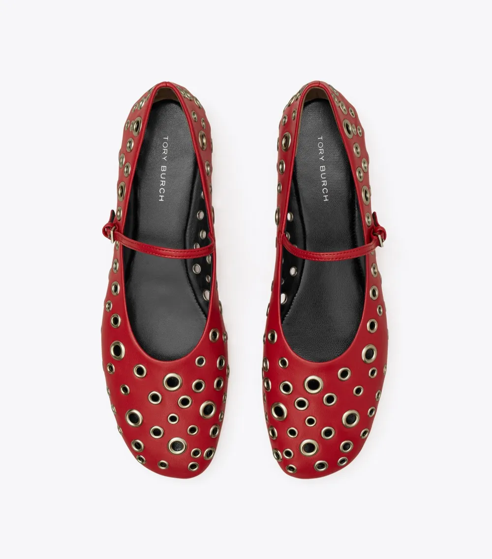 Eyelet Mary Jane Ballet