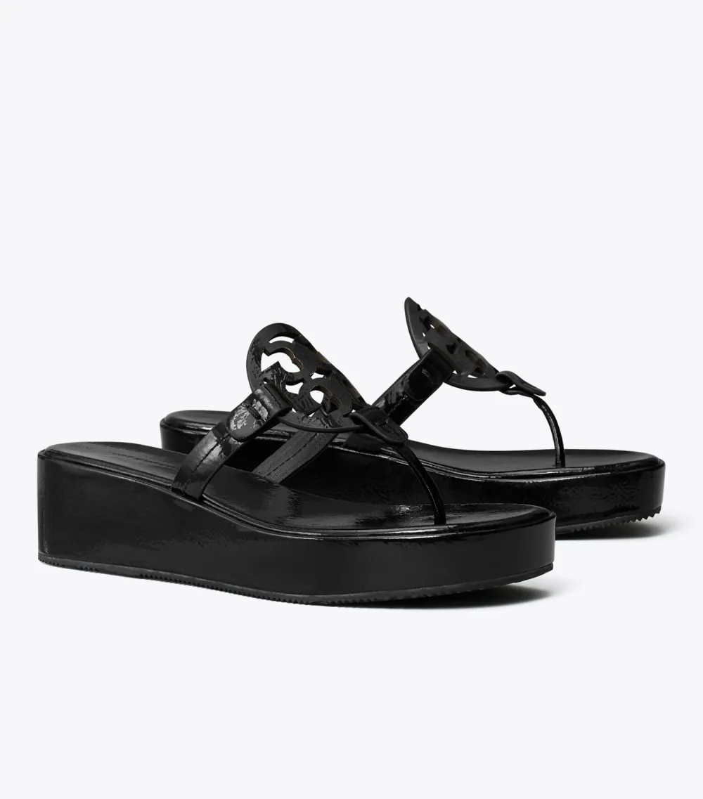 Miller Patent Wedge Sandal