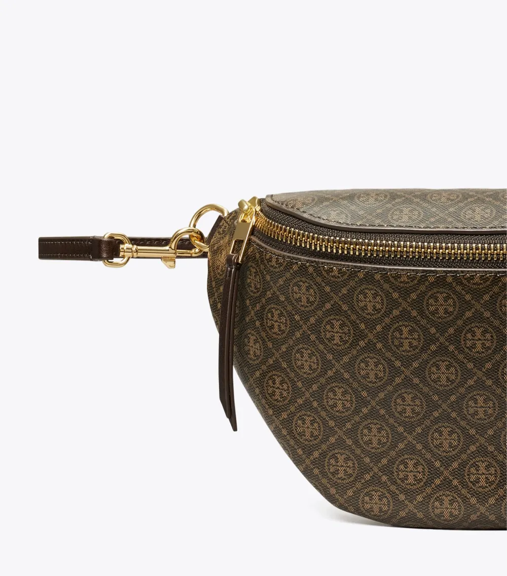 T Monogram Coated Canvas Belt Bag