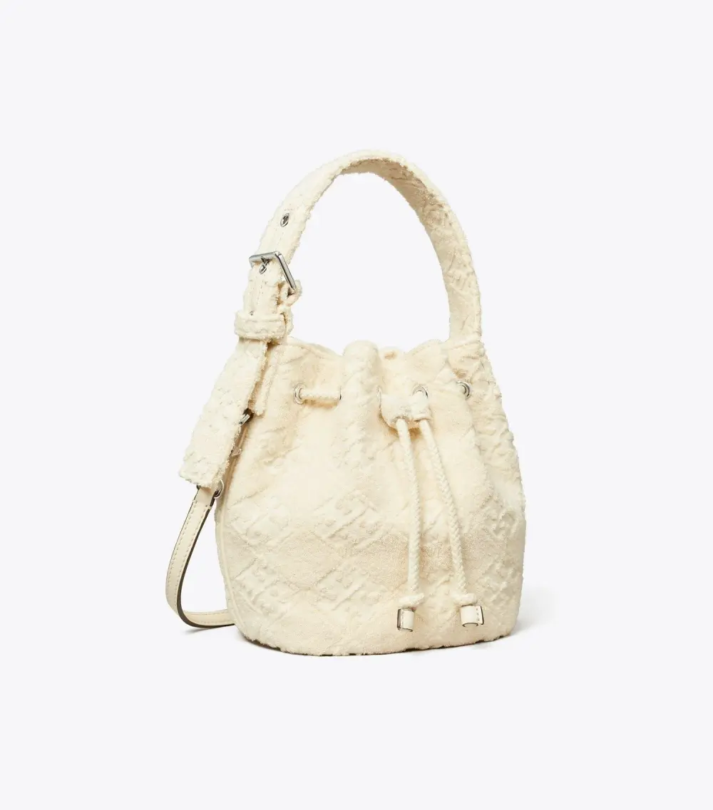 T Monogram Terry Mini Bucket Bag