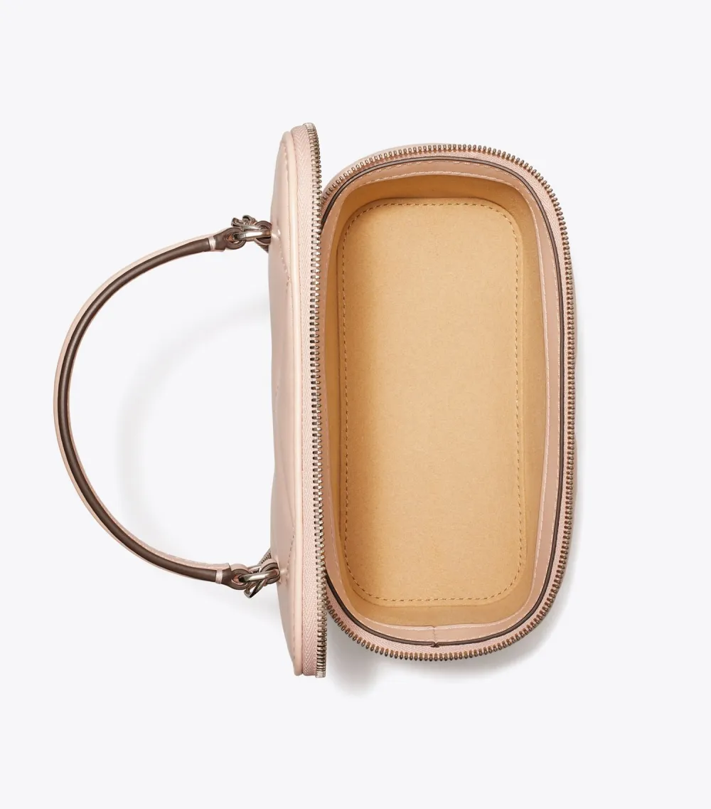 Kira Diamond Quilt Vanity Case