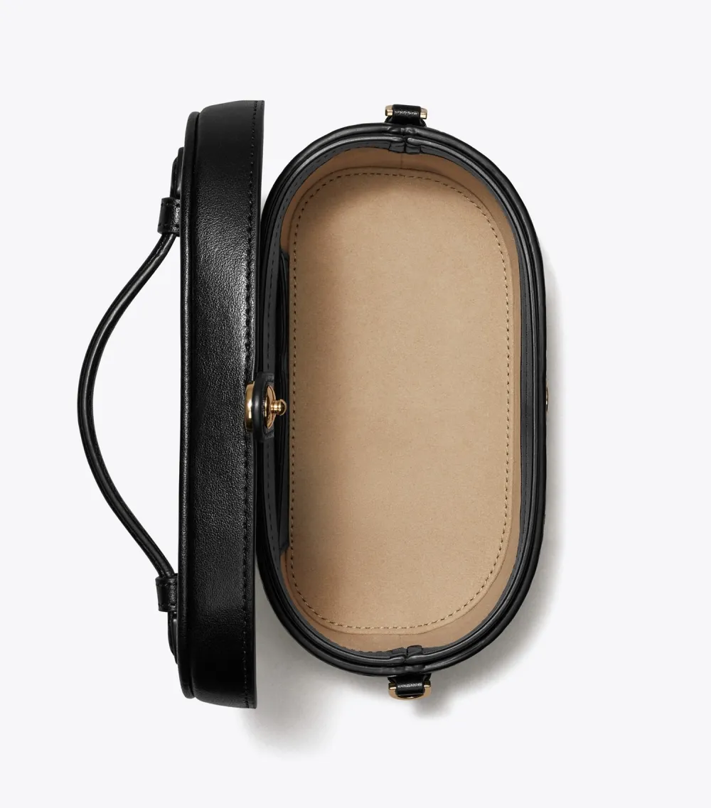 T Monogram Leather Vanity Case