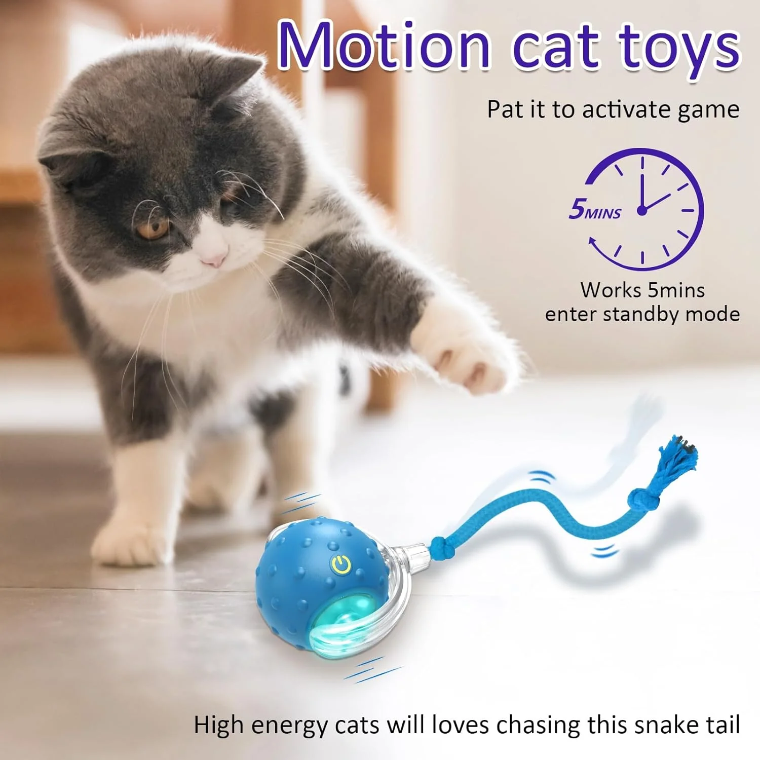 Interactive Rechargeable Cat Toy