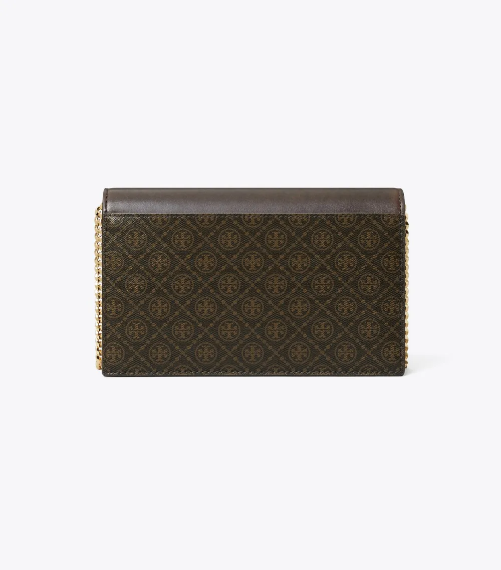 T Monogram Coated Canvas Envelope Crossbody