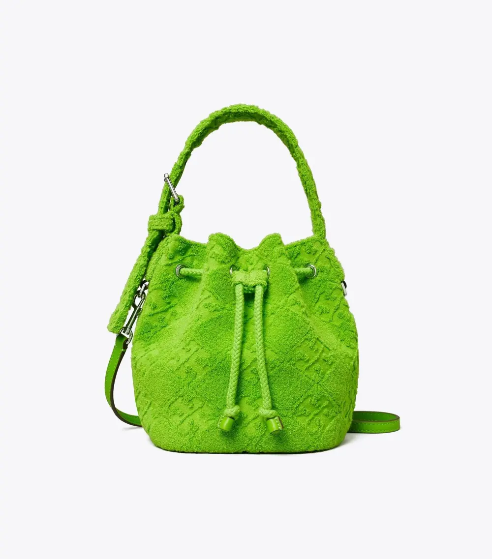 T Monogram Terry Mini Bucket Bag