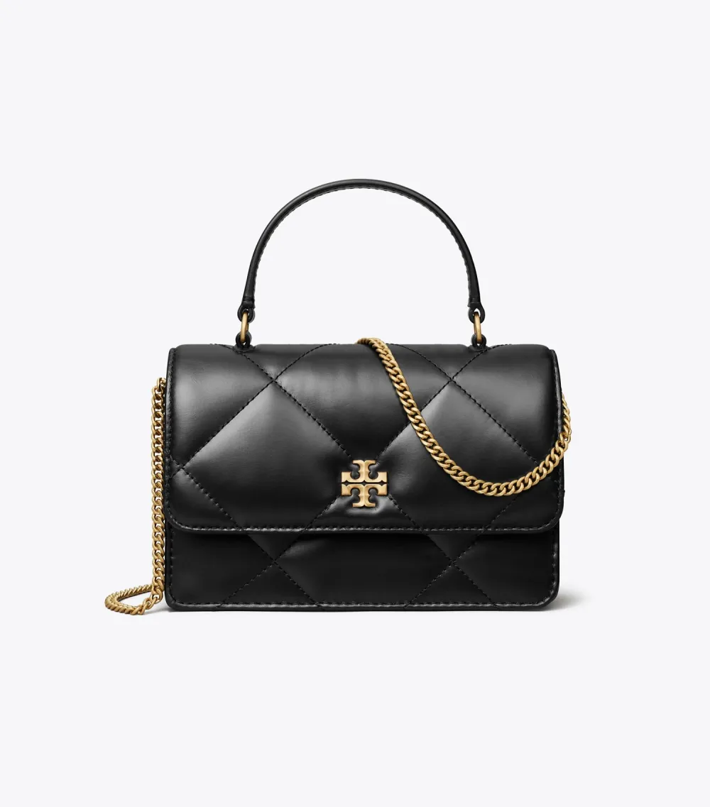 Mini Kira Diamond Quilt Top-Handle Crossbody