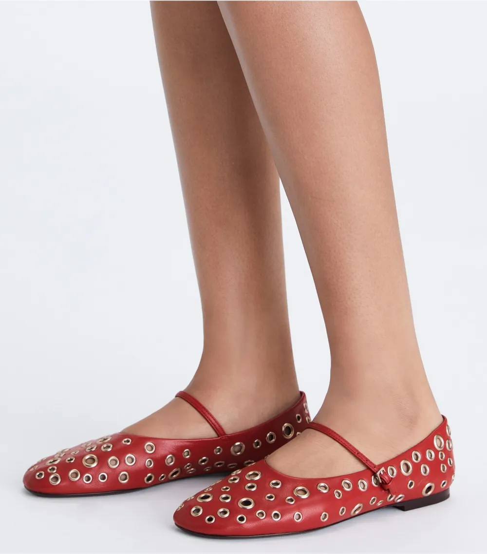 Eyelet Mary Jane Ballet