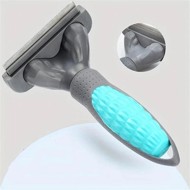 Ergonomic Self-Cleaning Pet Grooming Brush for Cats