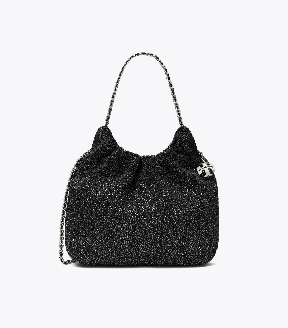 TB x BonBon Mini Fleming Embellished Hobo Bag