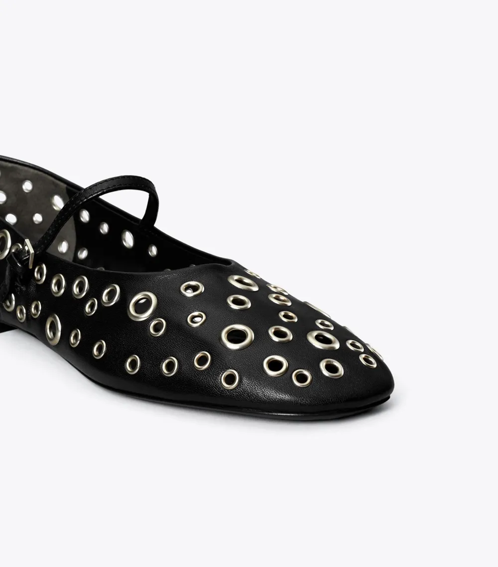 Eyelet Mary Jane Ballet