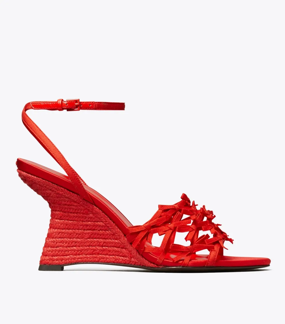 Mini Bow Espadrille Wedge