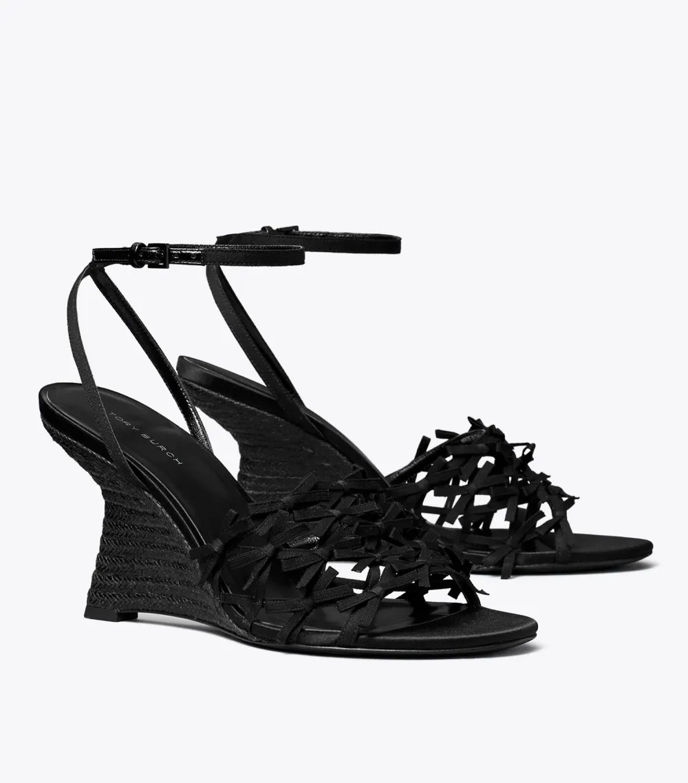 Mini Bow Espadrille Wedge