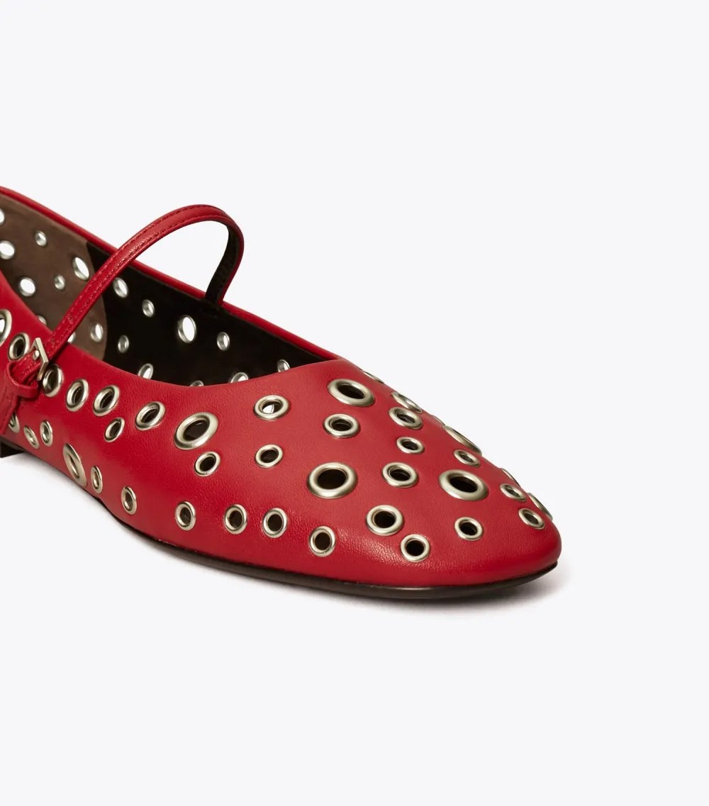 Eyelet Mary Jane Ballet