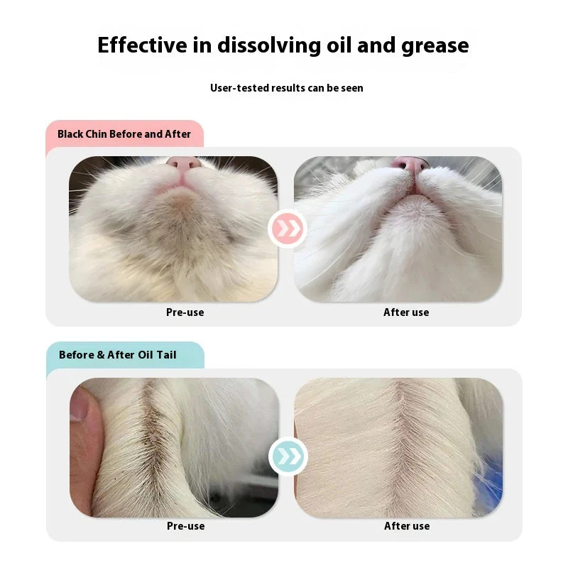 Foaming Cleanser for Cat Chin & Tail – Quick & Gentle Grooming Solution