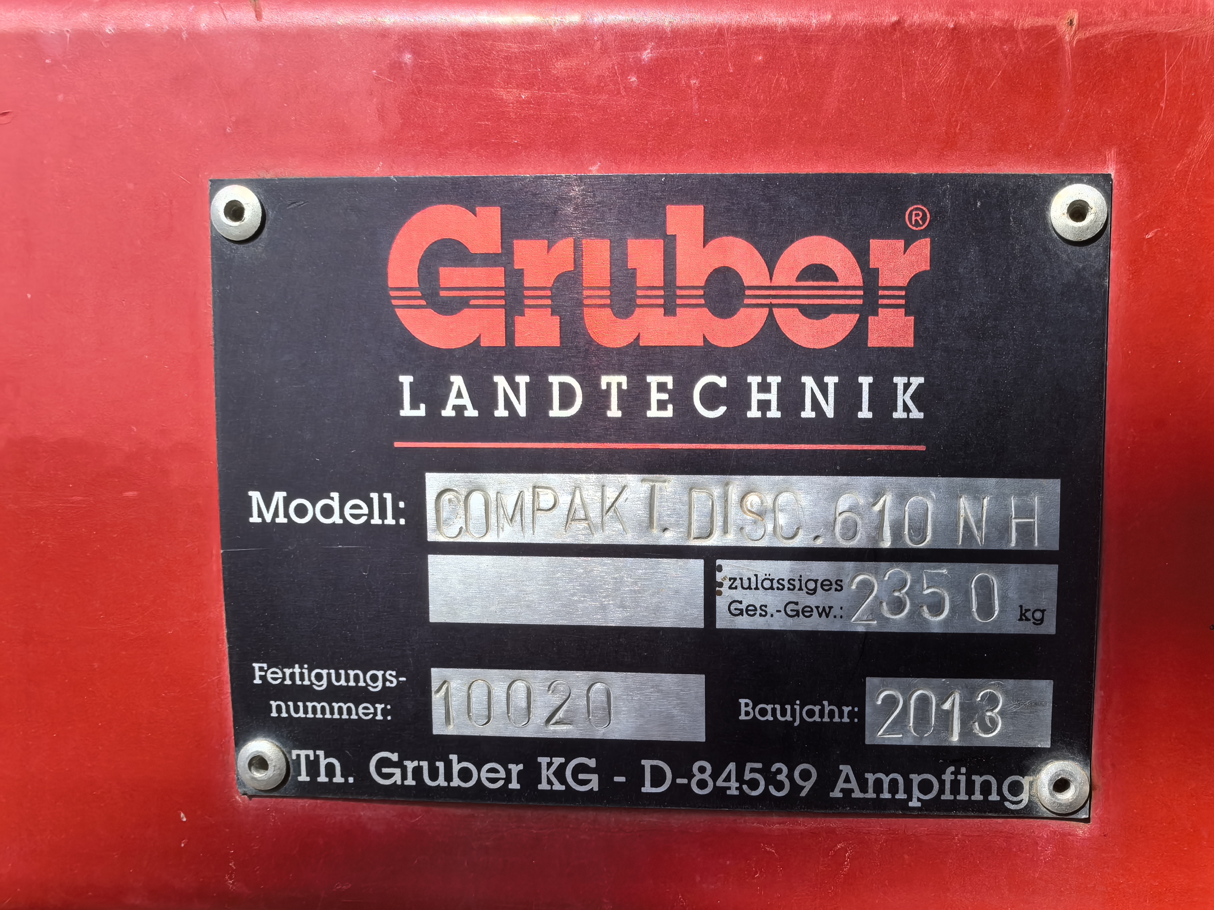 Gruber  Direct Disc Header