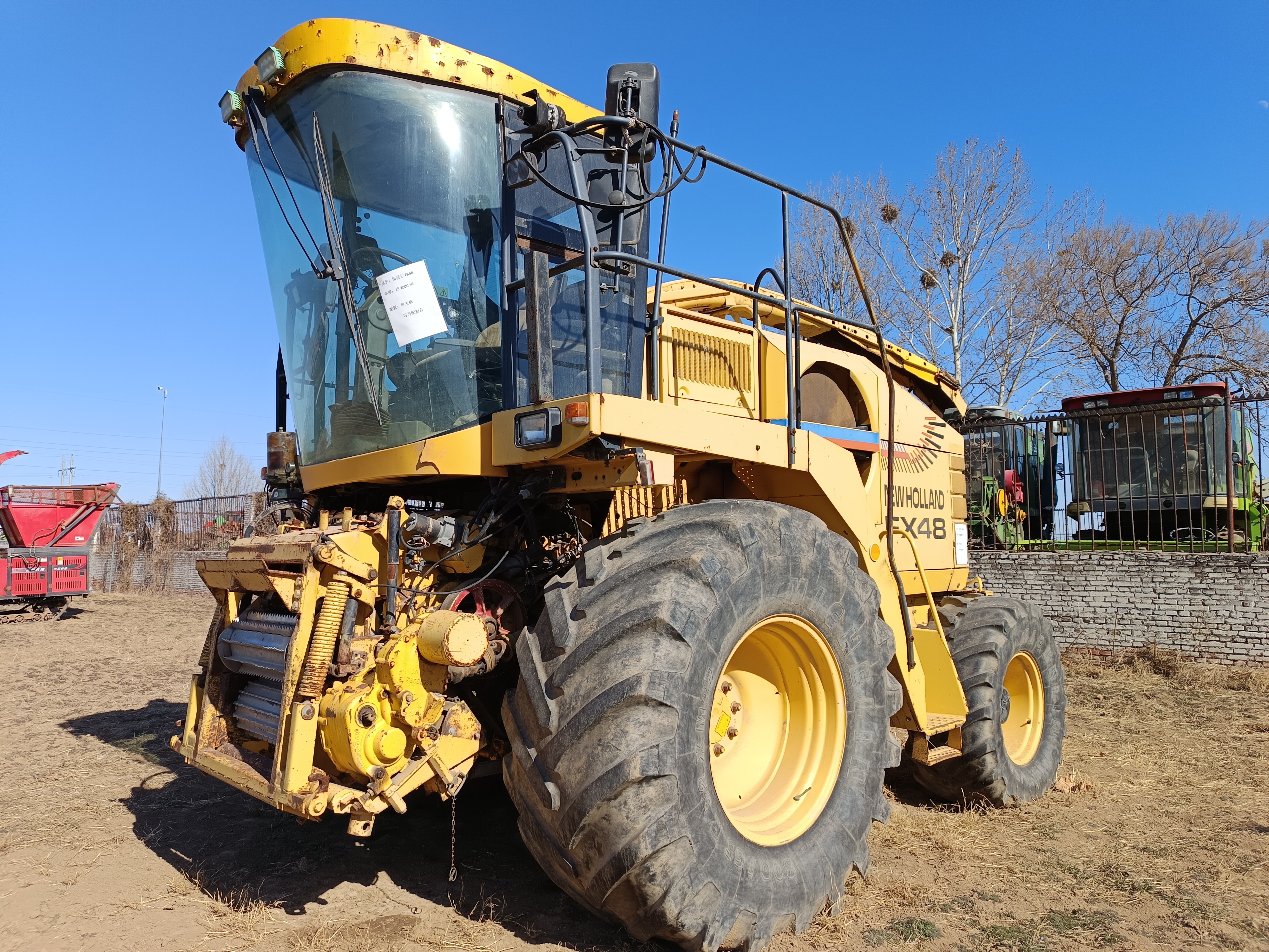 NewHolland Fx48 Forage Harvester，KW342  Year 2001，4 Wheel Drive with kemper 4500