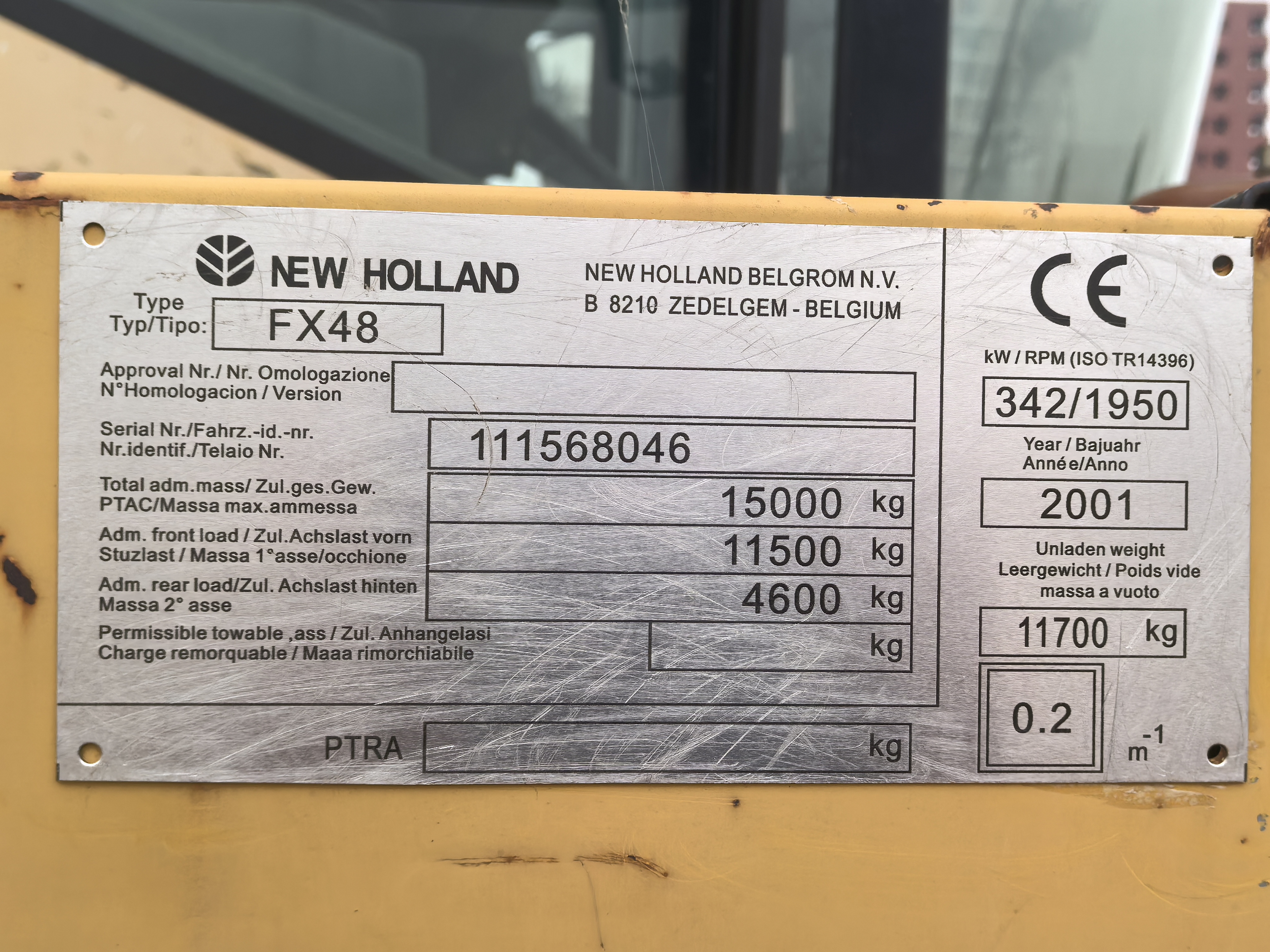 NewHolland Fx48 Forage Harvester，KW342  Year 2001，4 Wheel Drive with kemper 4500