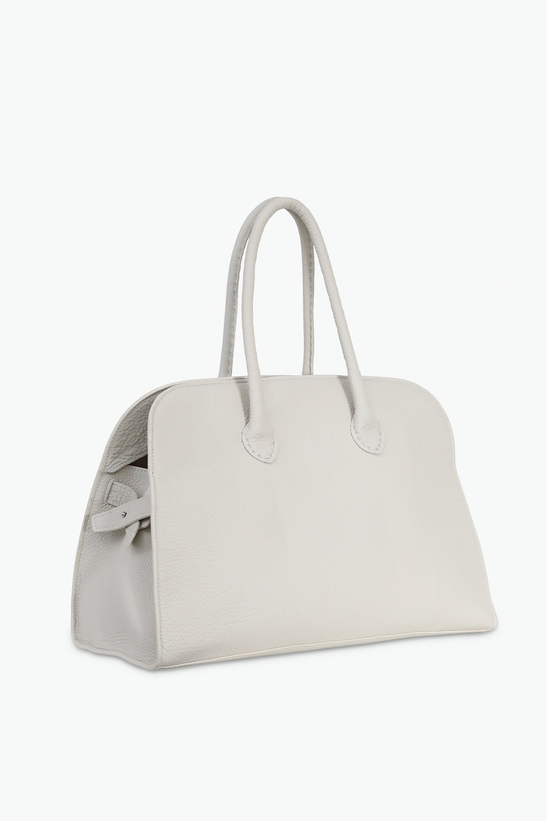 ARDEN HANDBAG IN ITALIAN LEATHER BUTTER WHITE