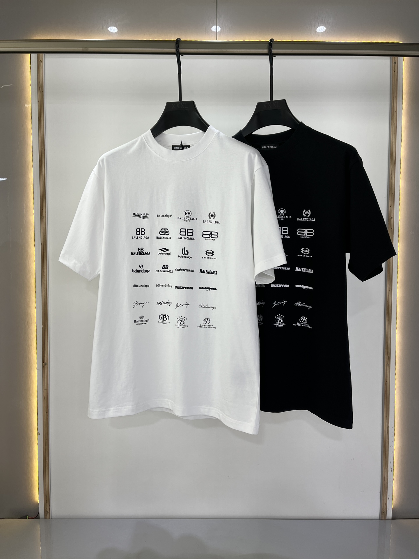 Balenciage 2023 Summer Round Collar Breathable Women and Men T-shirt