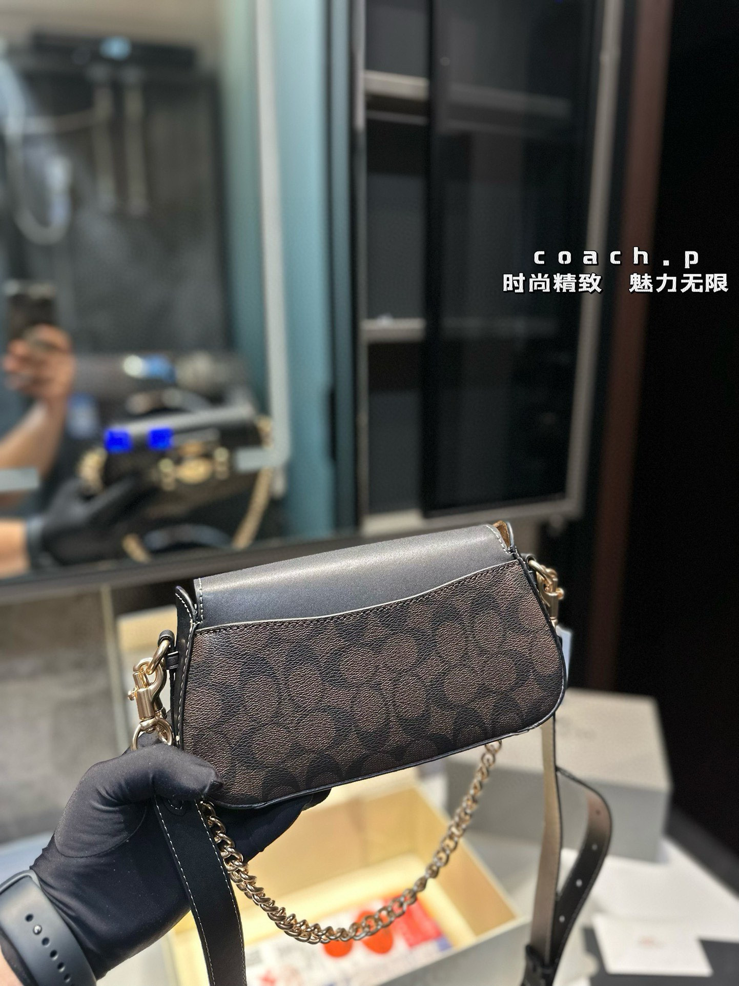 C Design Brie Underarm Bag Baguette Handbag Shoulder Crossbody Bag