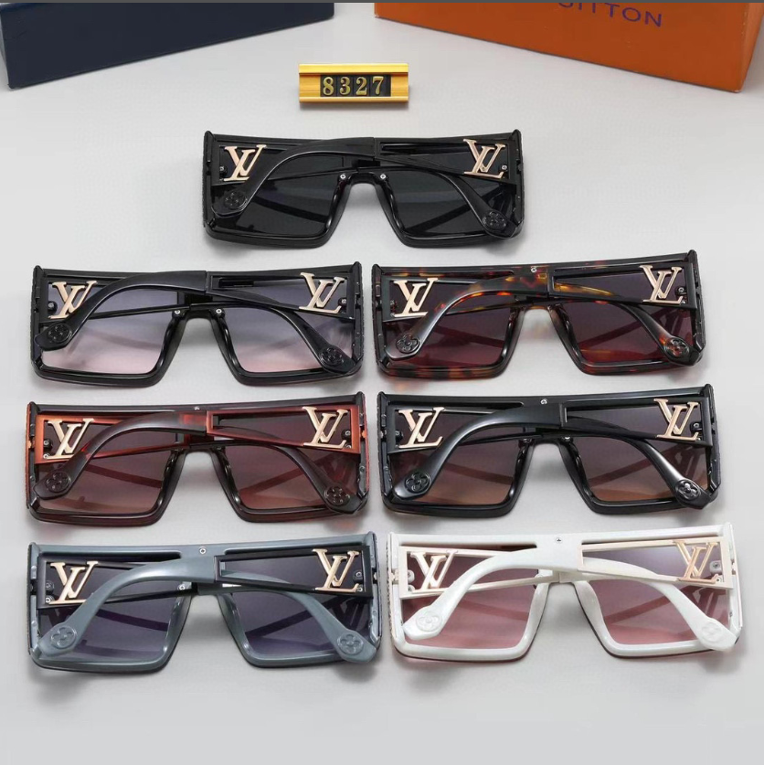 L designclassic square frame sunglasses