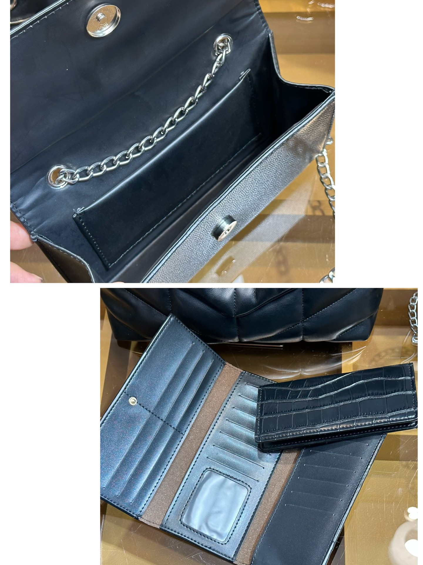 Y design Soft leather combination chain bag