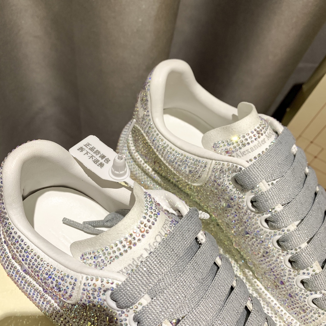 MCqueen design Hot style Rhinestone sneakers Full sizes available
