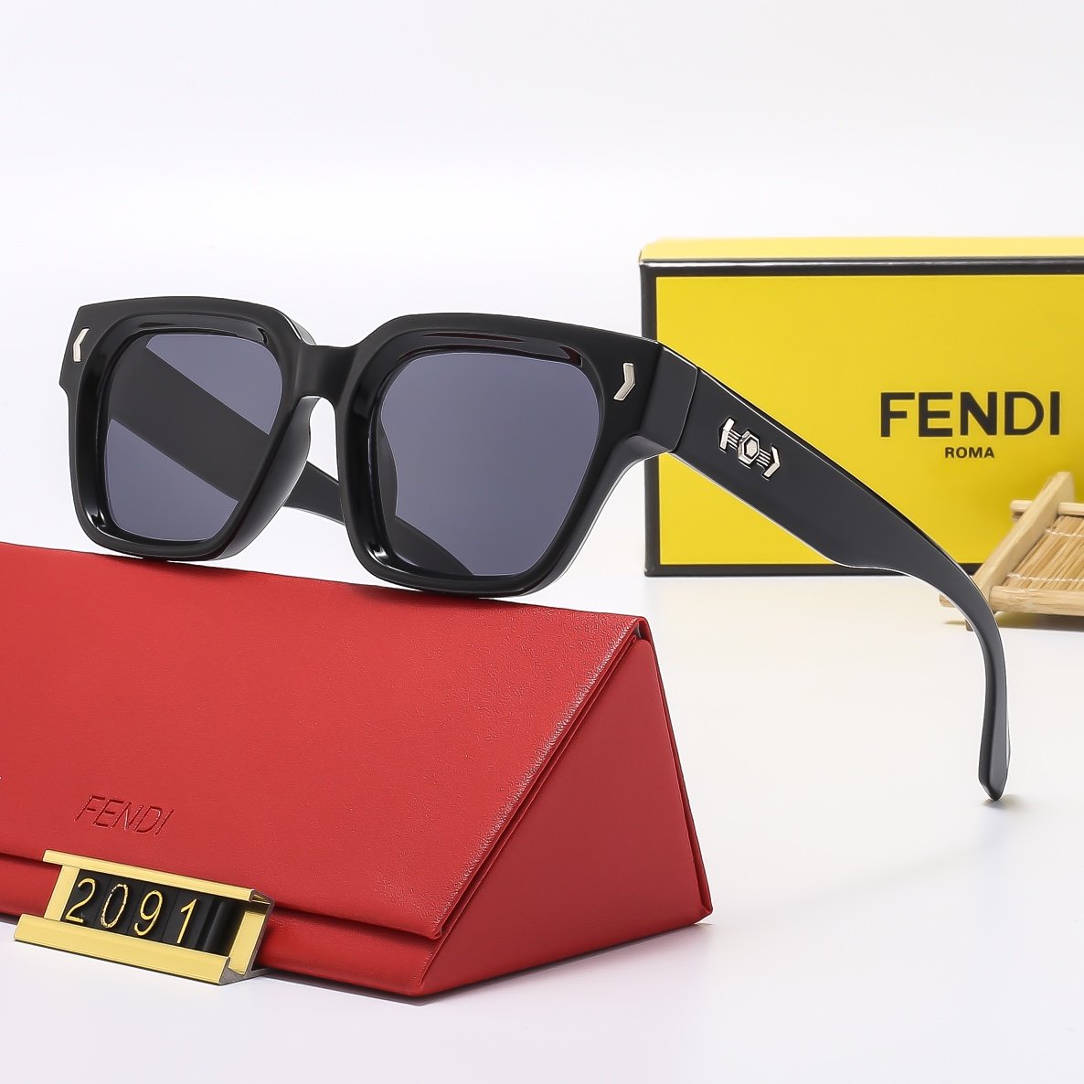 F design Baozou series high quality sunglasses 2091