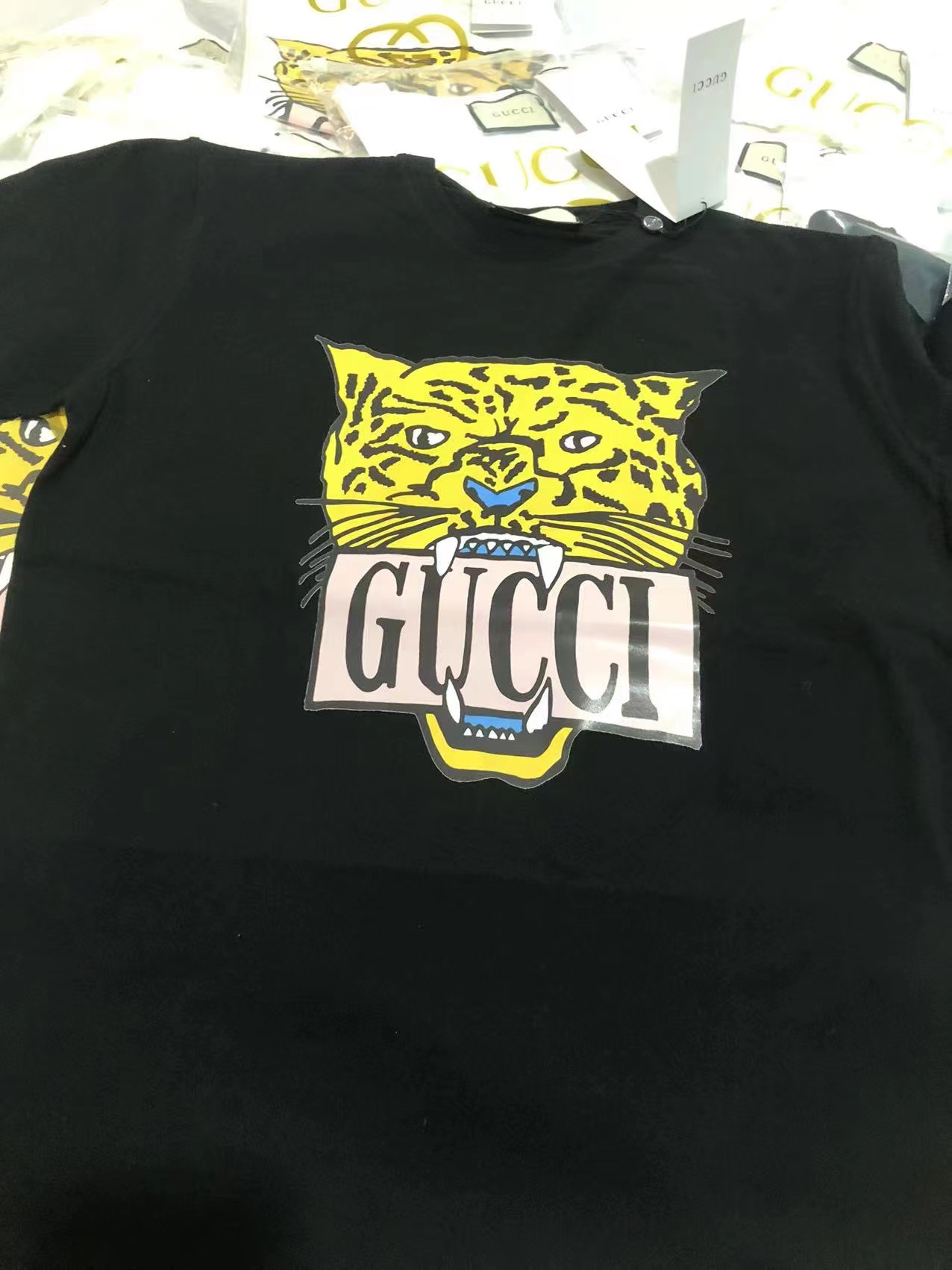 G design 2023 Summer Fashion Leopard Printed Unisex Cotton T-shirt