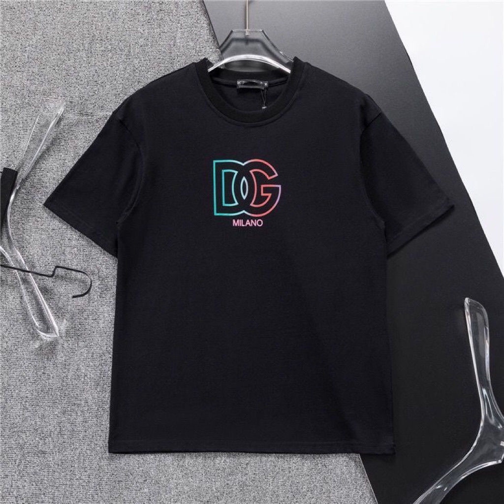 DG  LOGO black and white letter short sleeve