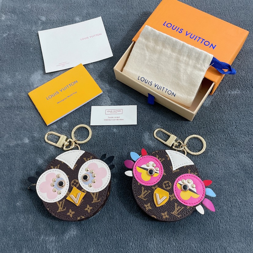 L design  bird keychain pendant wallet