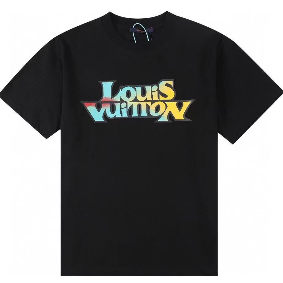 L design  Logo Printed Summer Cotton Breathable Unisex Fashion T-shirt