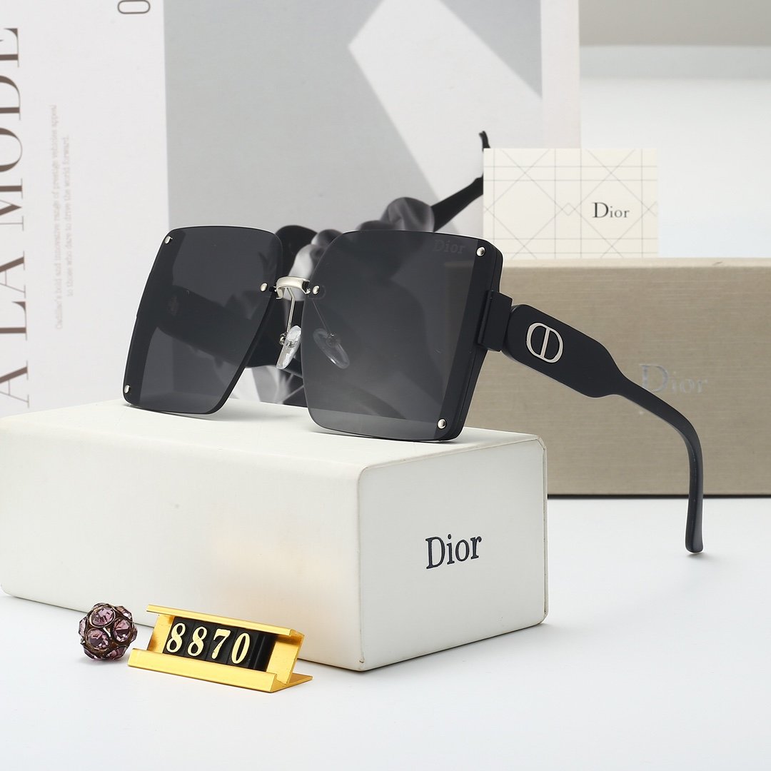 D design Women's sunglasses with thickened edges and gradient colors,ocean lens series 8870