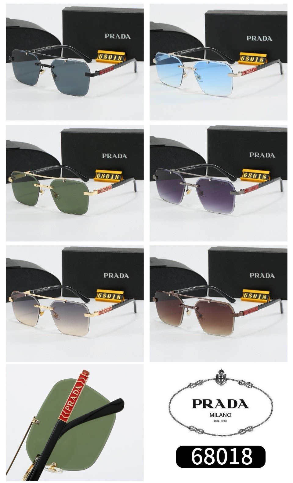 P design New Fashion Sunglasses 68012