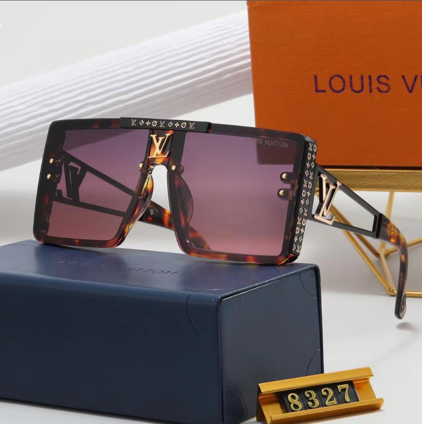 L designclassic square frame sunglasses