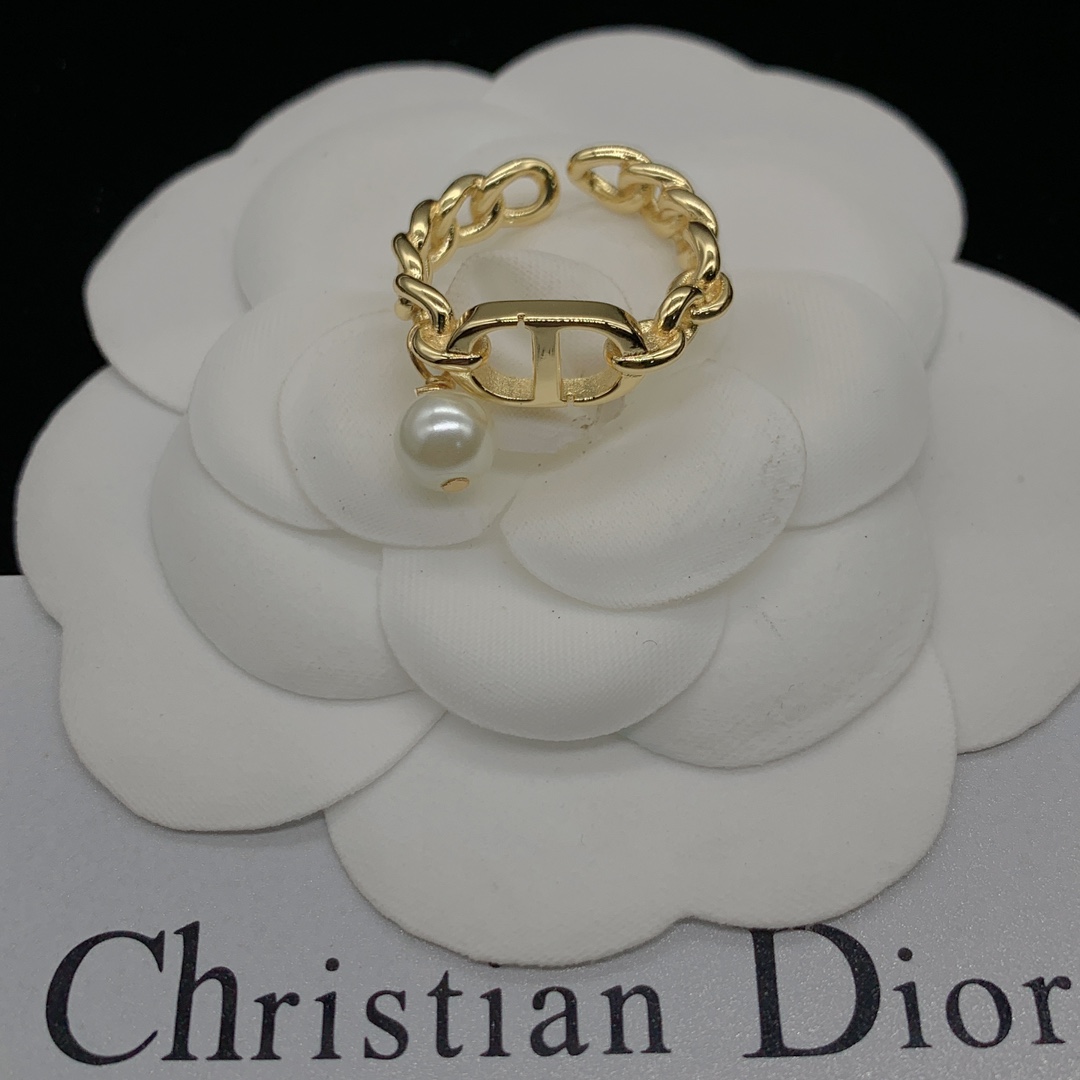 D designnew pearl open-cut ring