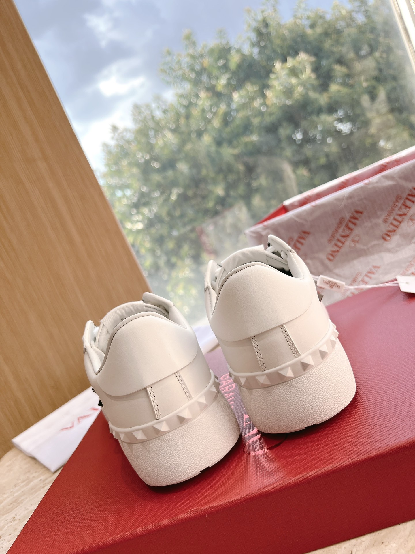 VALENTINO Women's OPEN DISCO Calfskin Sneakers