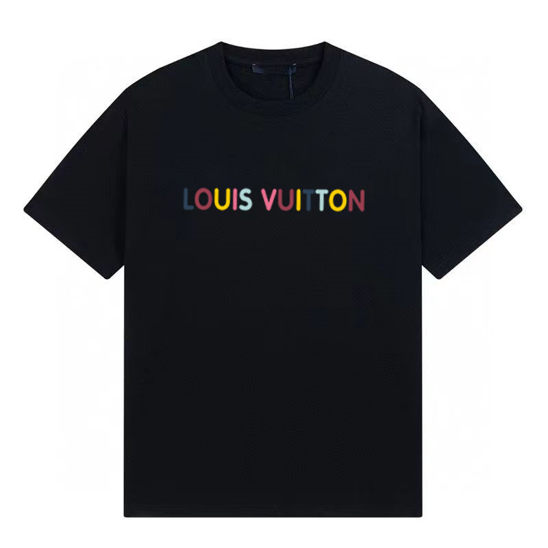 L design  Colourful Logo Printed Classic Cotton Breathable Unisex T-shirt