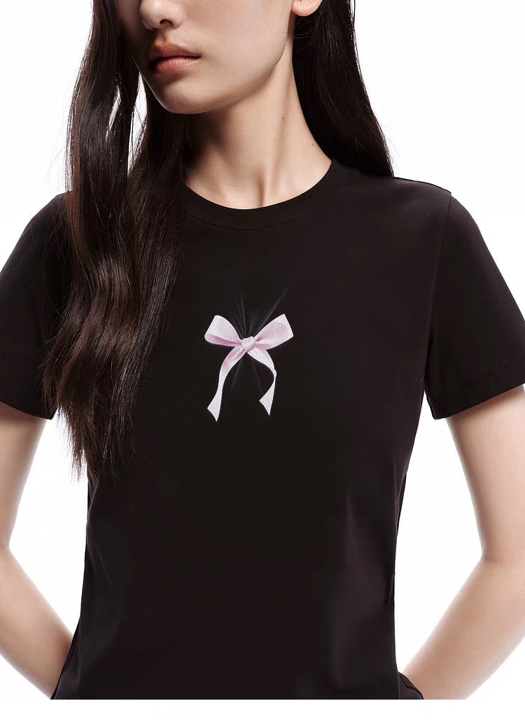Moco bow slim short sleeves
